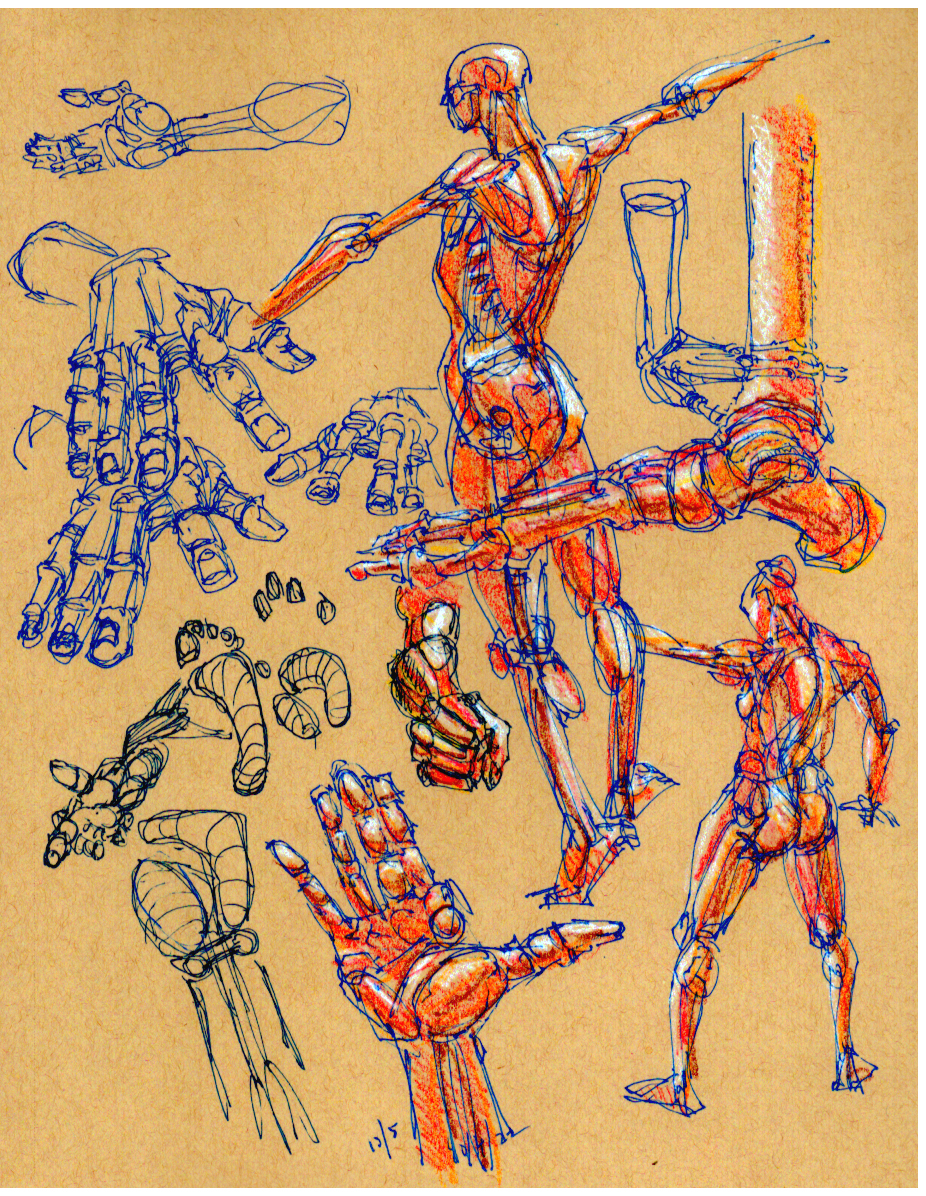 figure drawing sketchbook