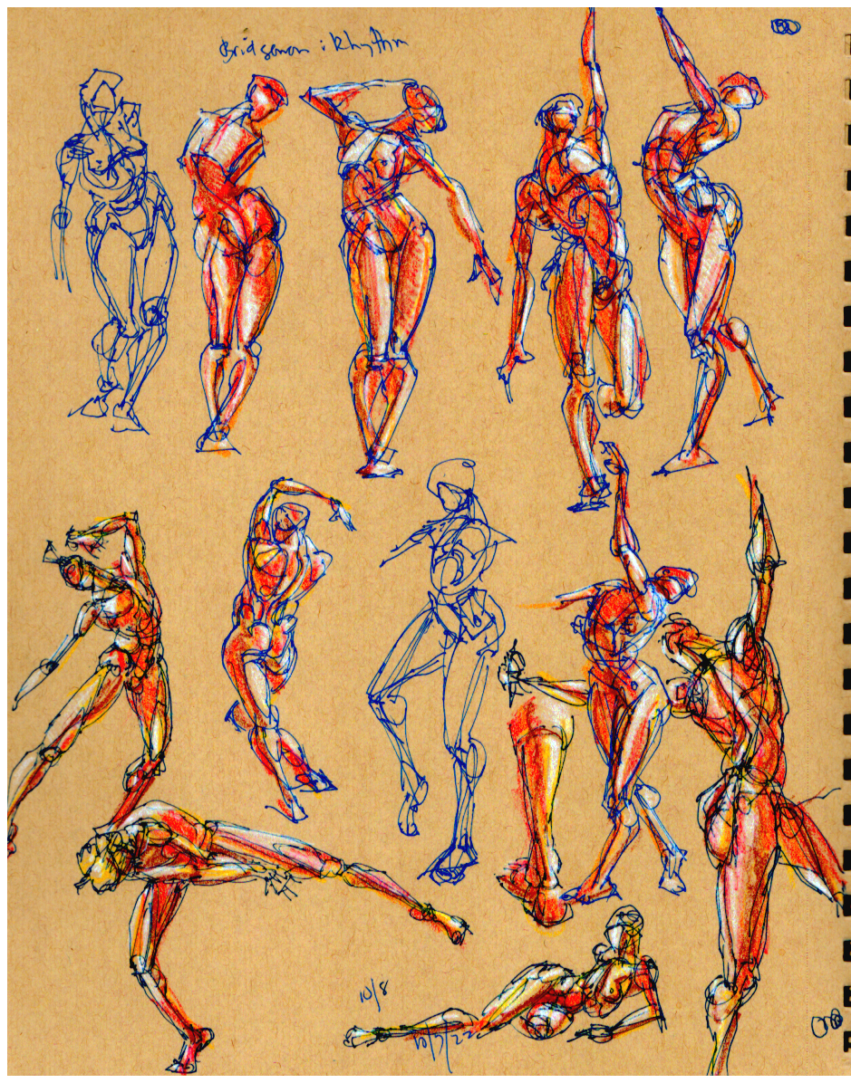 figure drawing sketchbook